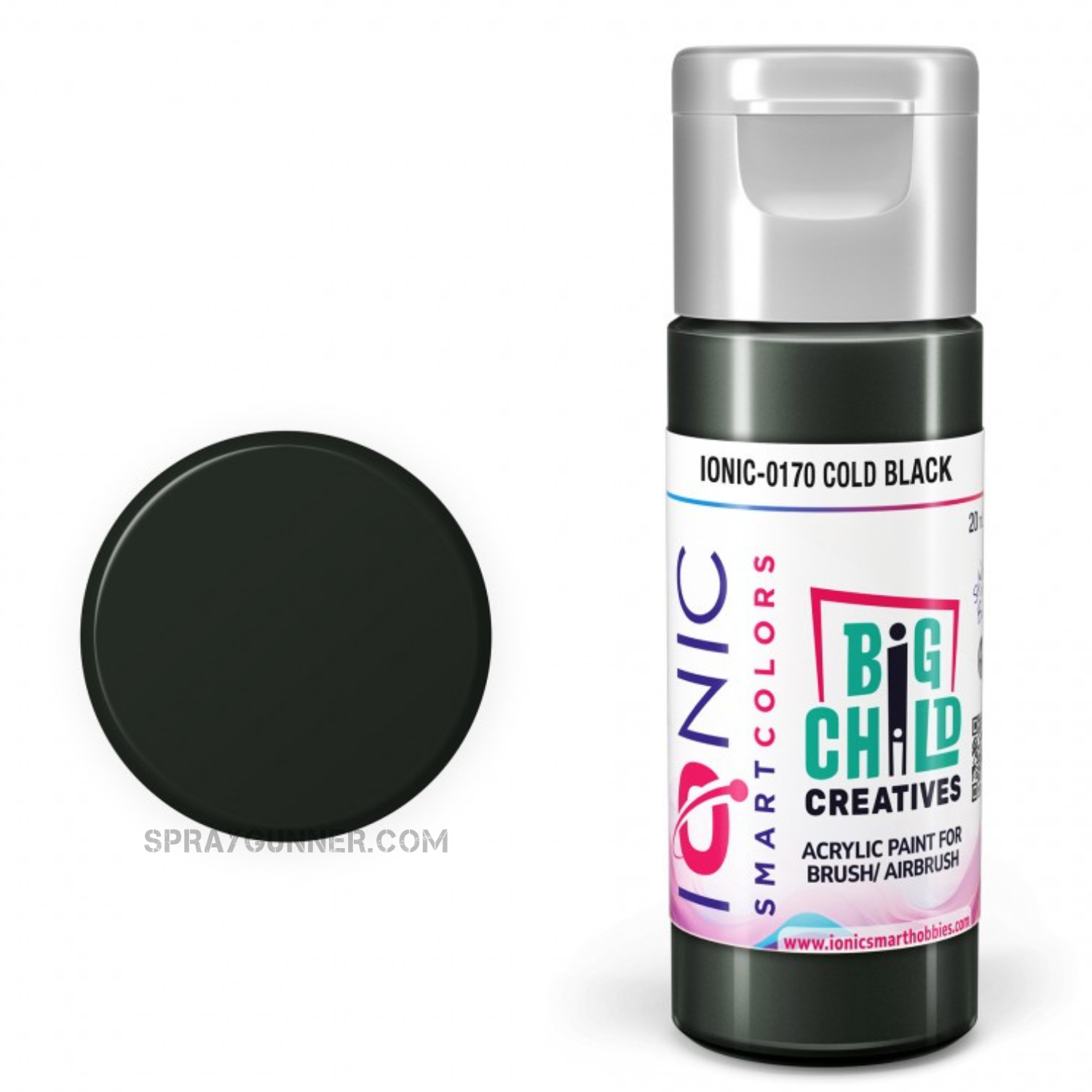 IONIC Smart Colors: Cold Black (20ml) AMMO by Mig Jimenez