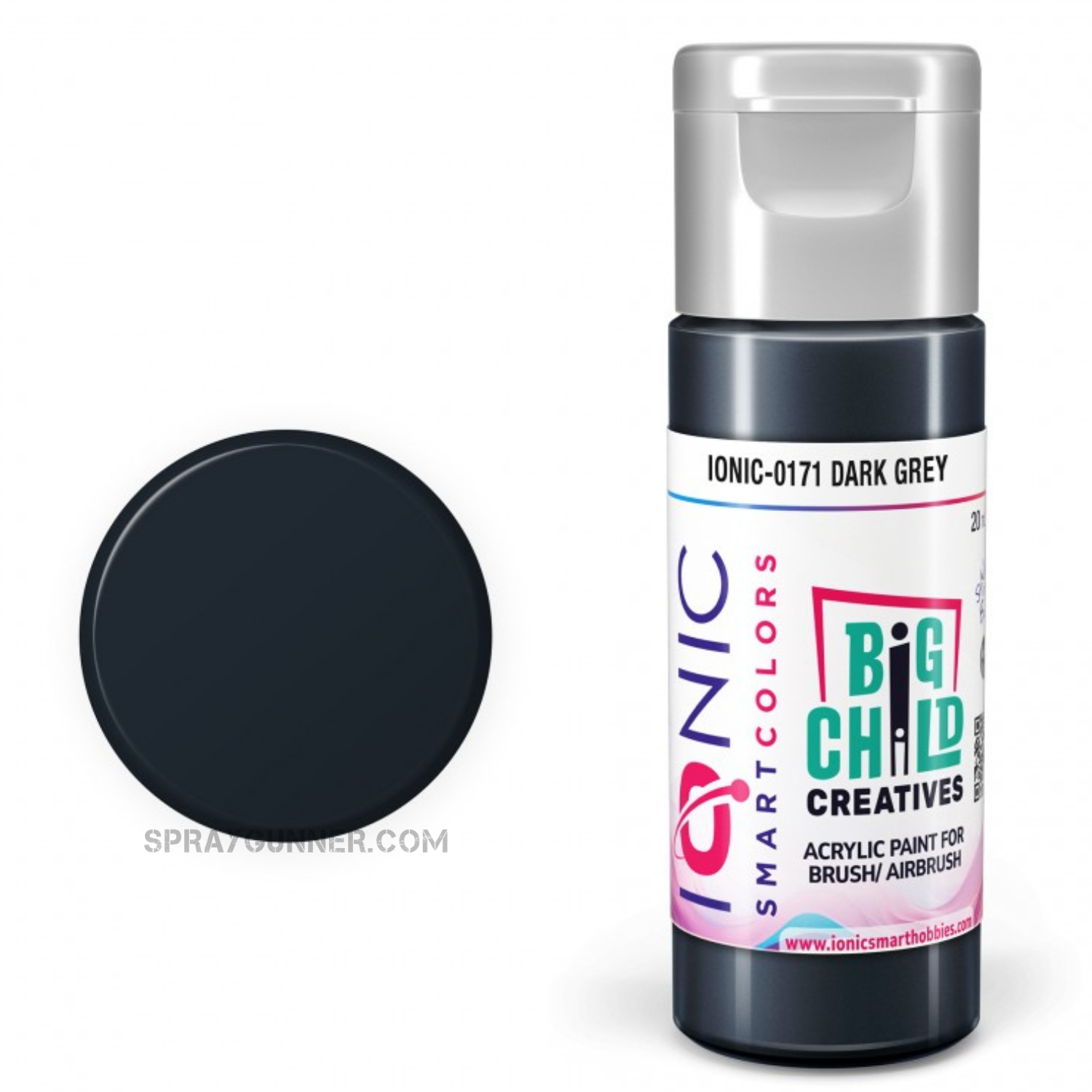IONIC Smart Colors: Dark Grey (20ml) AMMO by Mig Jimenez
