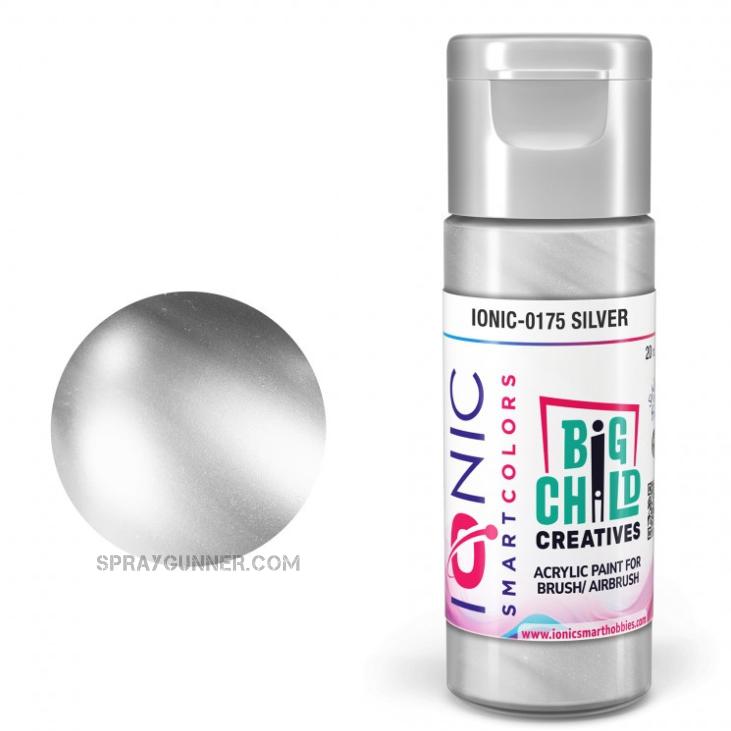IONIC Smart Colors: Silver (20ml) AMMO by Mig Jimenez