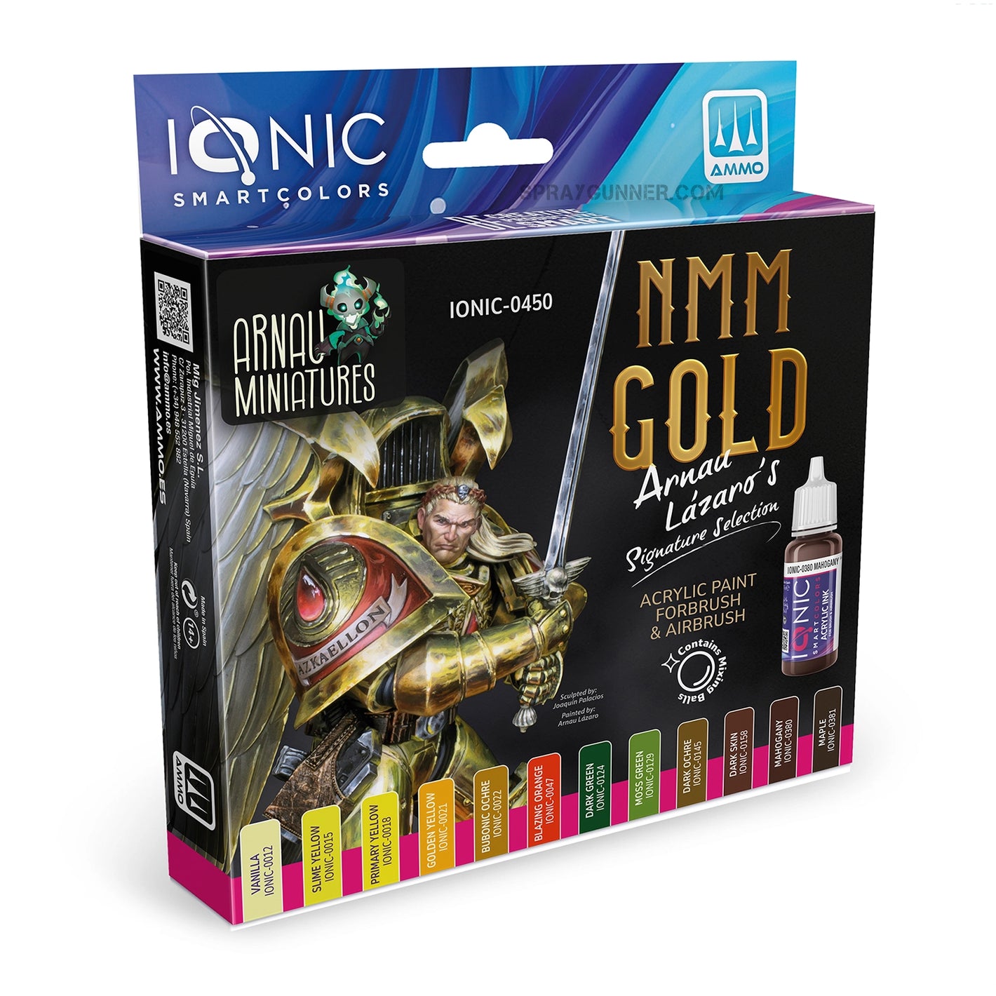IONIC NMN Gold Arnau Lazaro Set of acrylic paints for figures