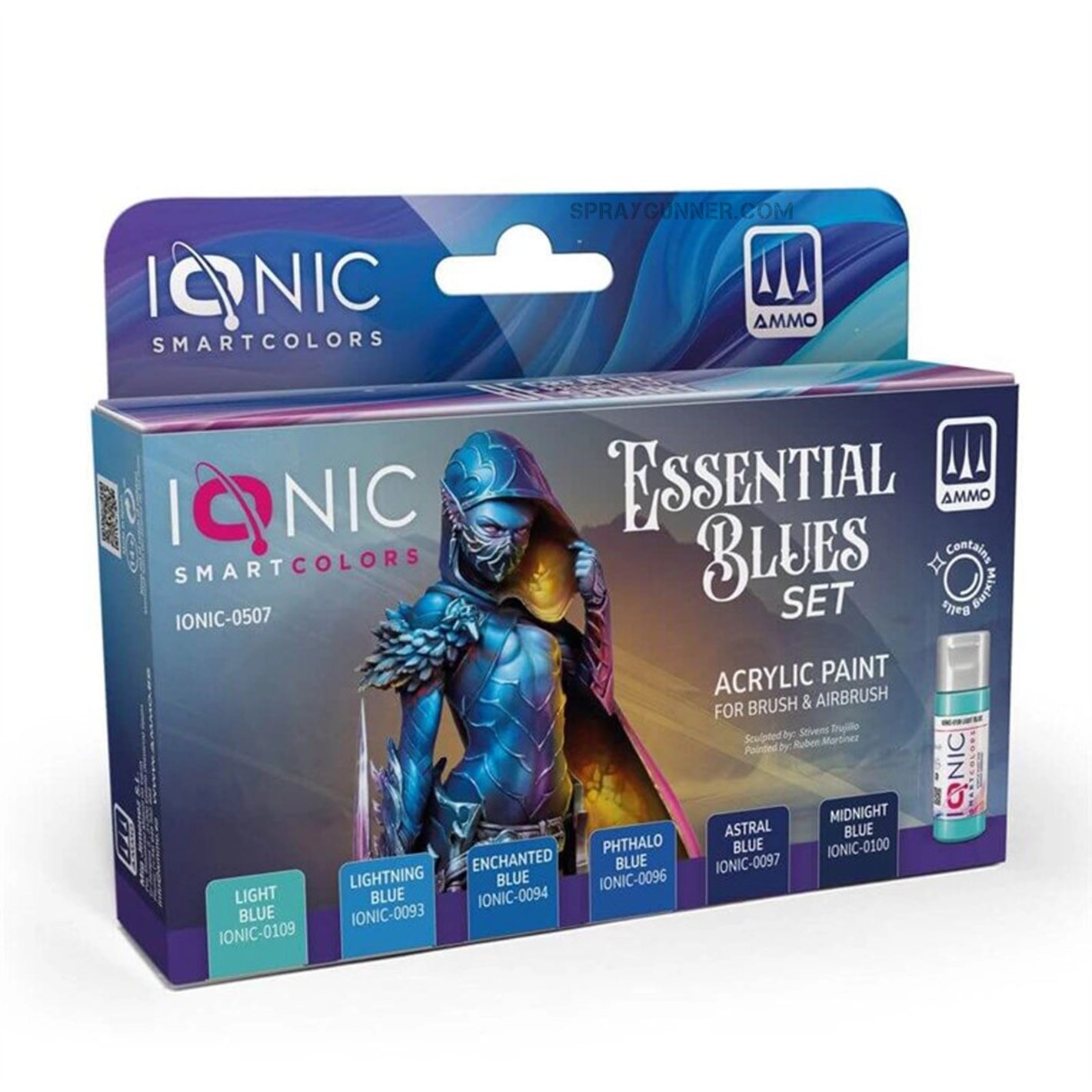 IONIC paint for miniatures Essentials Blues Set
