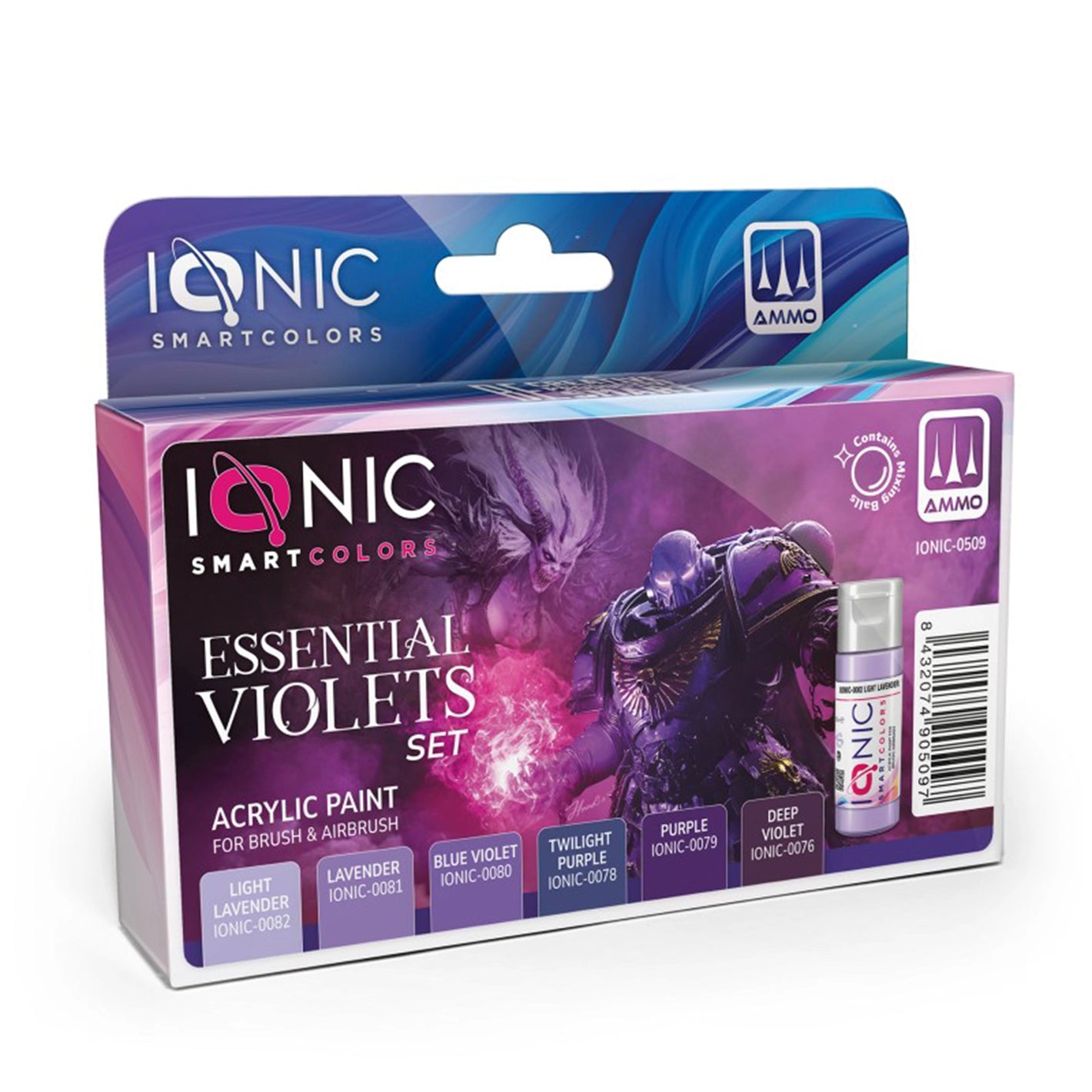 IONIC Essentials Violets Set - paints for figures