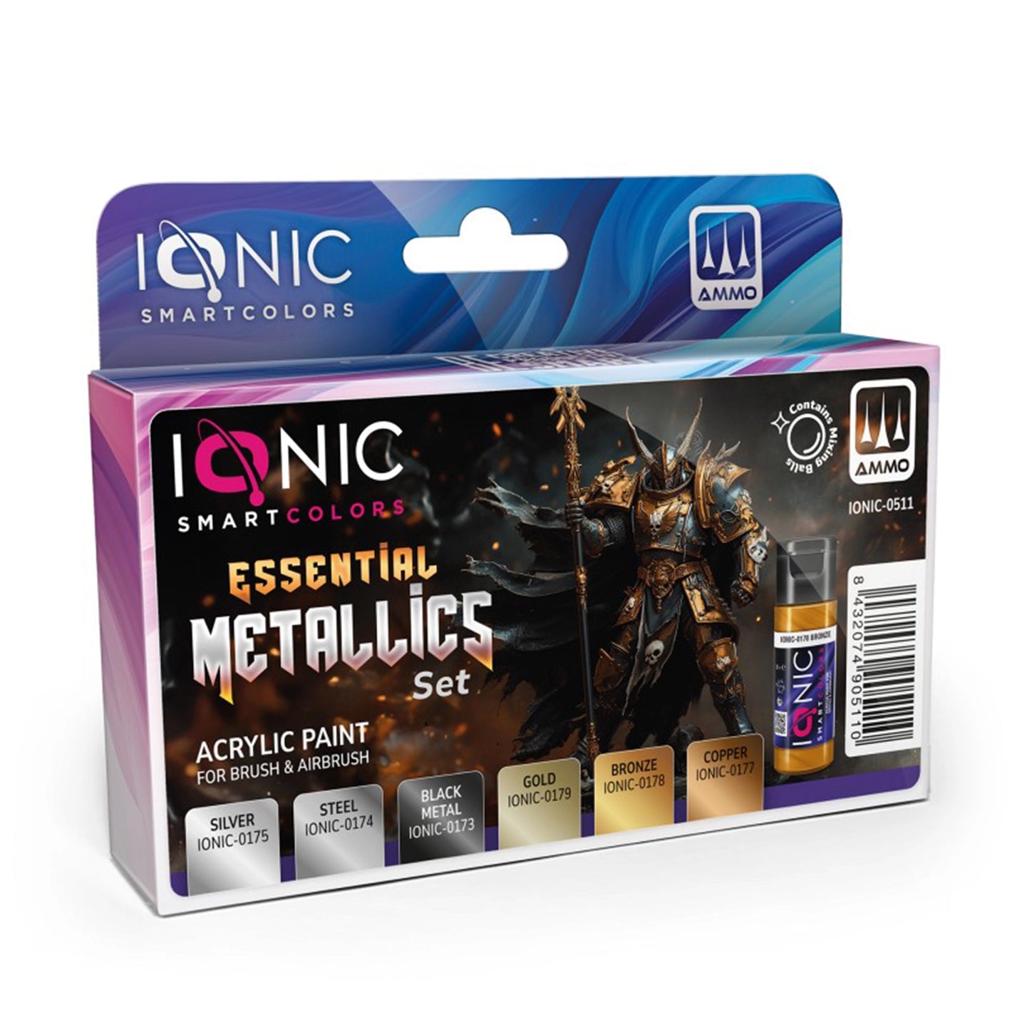 IONIC Essentials Metallics Set - paints for figures