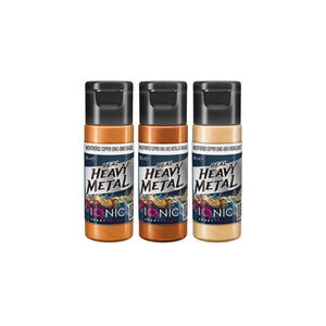 IONIC Real Heavy Metal Colors: Weathered Copper Paint Set (3x20ml)