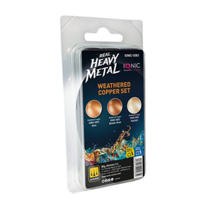 IONIC Real Heavy Metal Colors: Weathered Copper Paint Set (3x20ml)