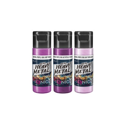 IONIC Real Heavy Metal Colors: Royal Purple Paint Set (3x20ml)