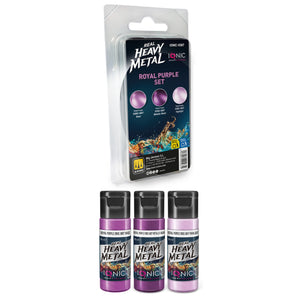 IONIC Real Heavy Metal Colors: Royal Purple Paint Set (3x20ml)