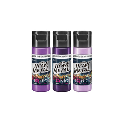 IONIC Real Heavy Metal Colors: Astral Violet Paint Set (3x20ml)