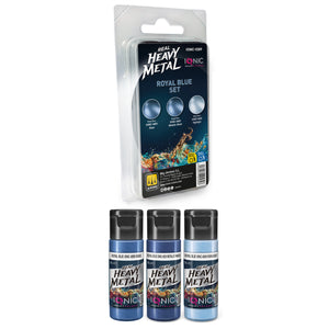 IONIC Real Heavy Metal Colors: Royal Blue Paint Set (3x20ml)