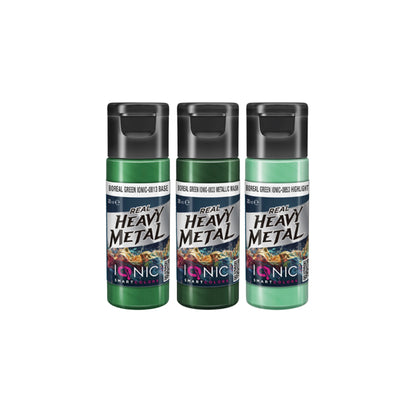 IONIC Real Heavy Metal Colors: Boreal Green Paint Set (3x20ml)