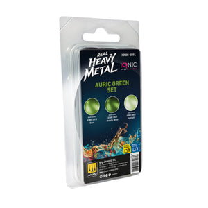 IONIC Real Heavy Metal Colors: Auric Green Paint Set (3x20ml)