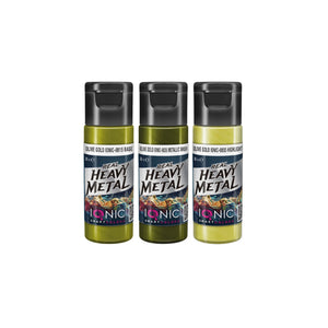 IONIC Real Heavy Metal Colors: Olive Gold Paint Set (3x20ml)