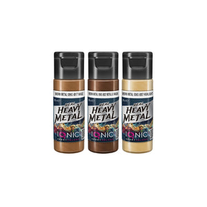 IONIC Real Heavy Metal Colors: Worn Metal Paint Set (3x20ml)