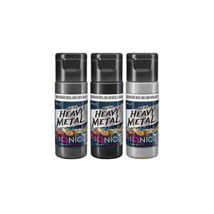 IONIC Real Heavy Metal Colors: Burnished Metal Paint Set (3x20ml)