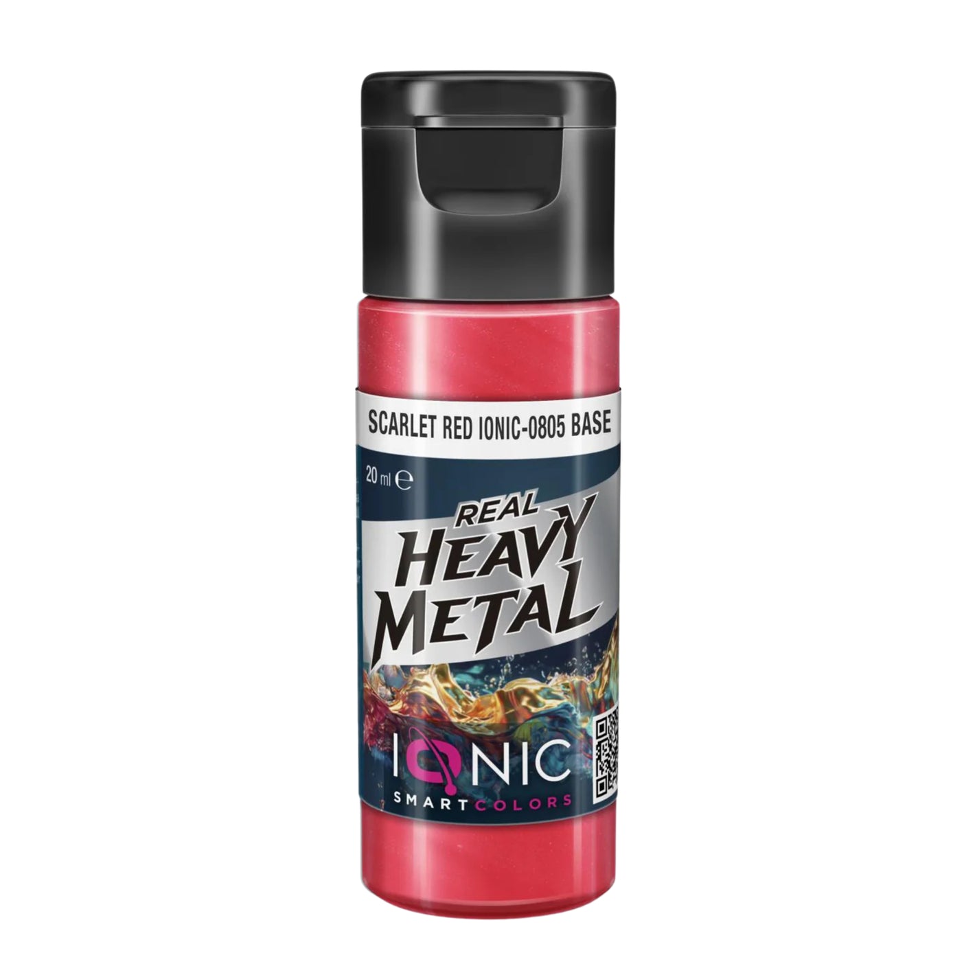 IONIC Real Heavy Metal Colors: Scarlet Red Base (20ml)