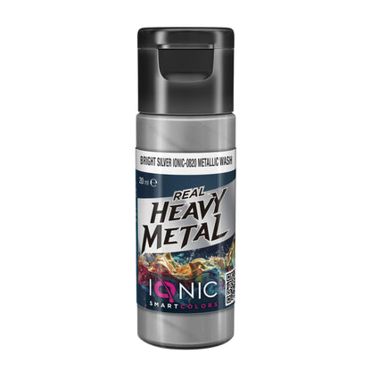 IONIC Real Heavy Metal Colors: Bright Silver Wash (20ml)