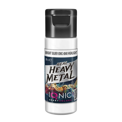 IONIC Real Heavy Metal Colors: Bright Silver Highlight (20ml)