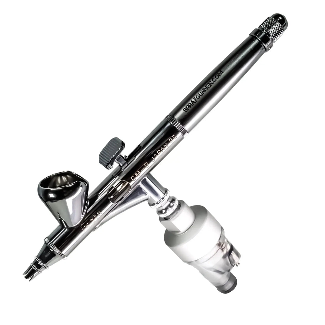 Iwata Micron CM-B Custom Gravity Feed Dual Action Airbrush - SprayGunner
