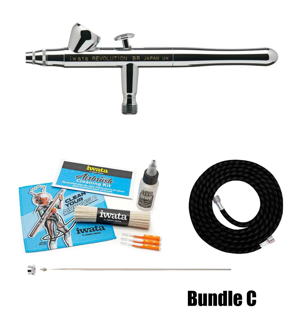 Iwata Revolution HP-BR Gravity Feed Dual Action Airbrush - SprayGunner