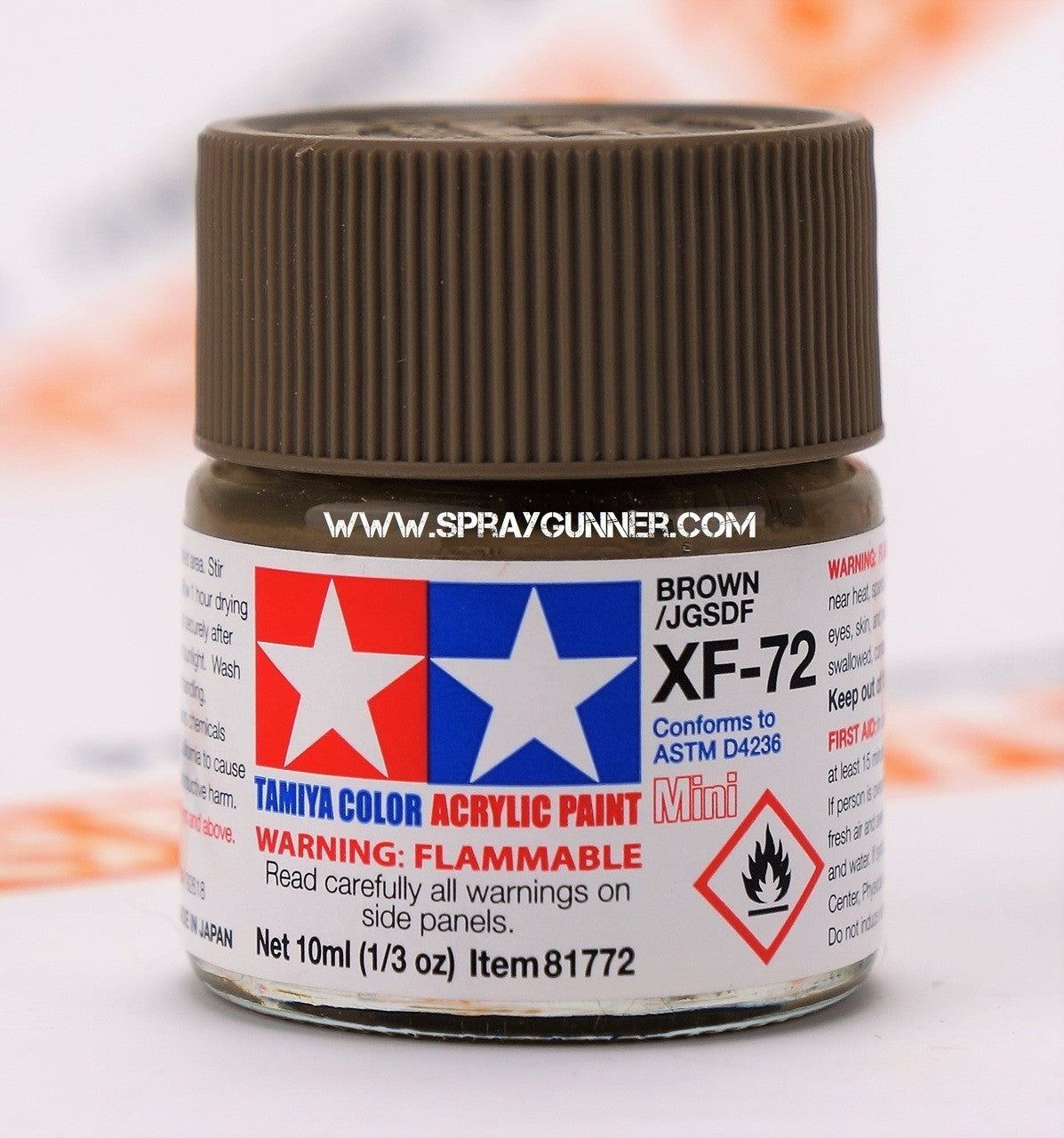 Tamiya Acrylic Model Paints: Brown / JGSDF (XF-72)