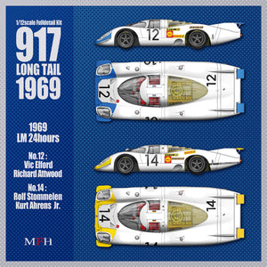 Model Factory Hiro K866 1/12 Porsche 917 Long Tail '69 Full Detail Kit