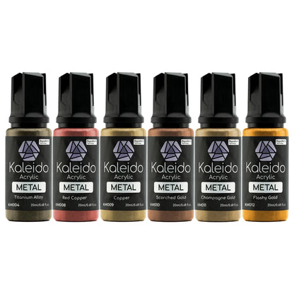GAAHLERI Kaleido 6 Golden Metallic Colors Paint Set