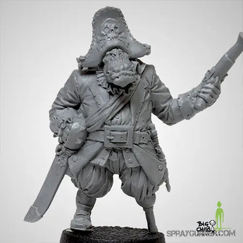 Kaptain Gorak the Red 75 mm [Black Sailors: Pirates of the Storm Coast Series] Big Child Creatives