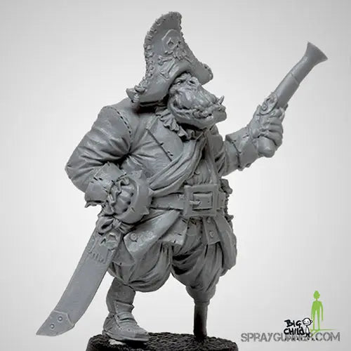 Kaptain Gorak the Red 75 mm [Black Sailors: Pirates of the Storm Coast Series] Big Child Creatives