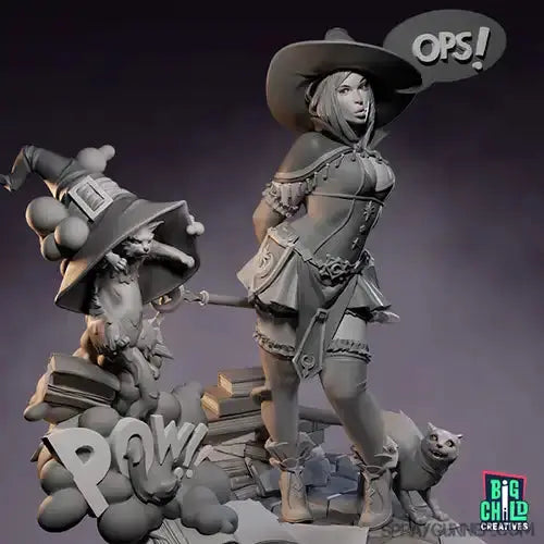 Kat “Apprentice Witch”  [Songs of War Series] 75 mm Big Child Creatives