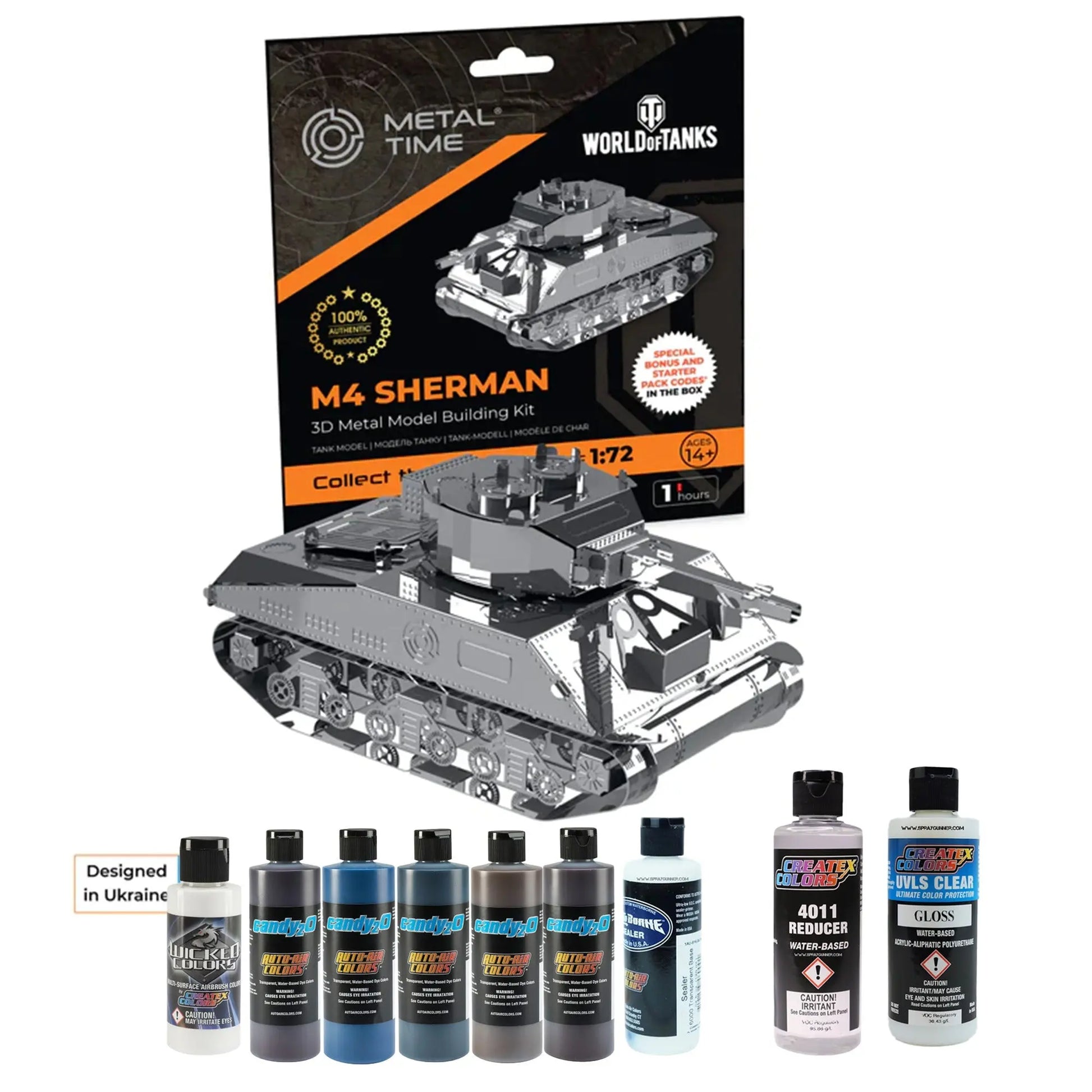 M4 Sherman (World of Tanks) Metal Model Metal Time Workshop