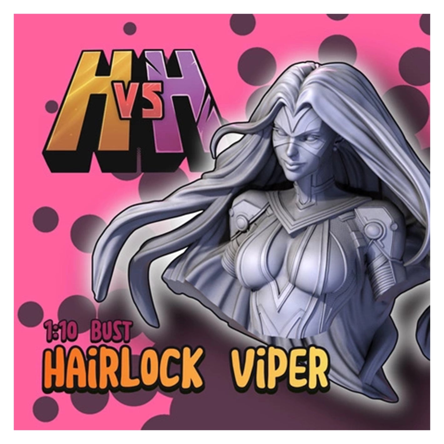 Midguard Miniatures: Hairlock Viper Bust 1:10