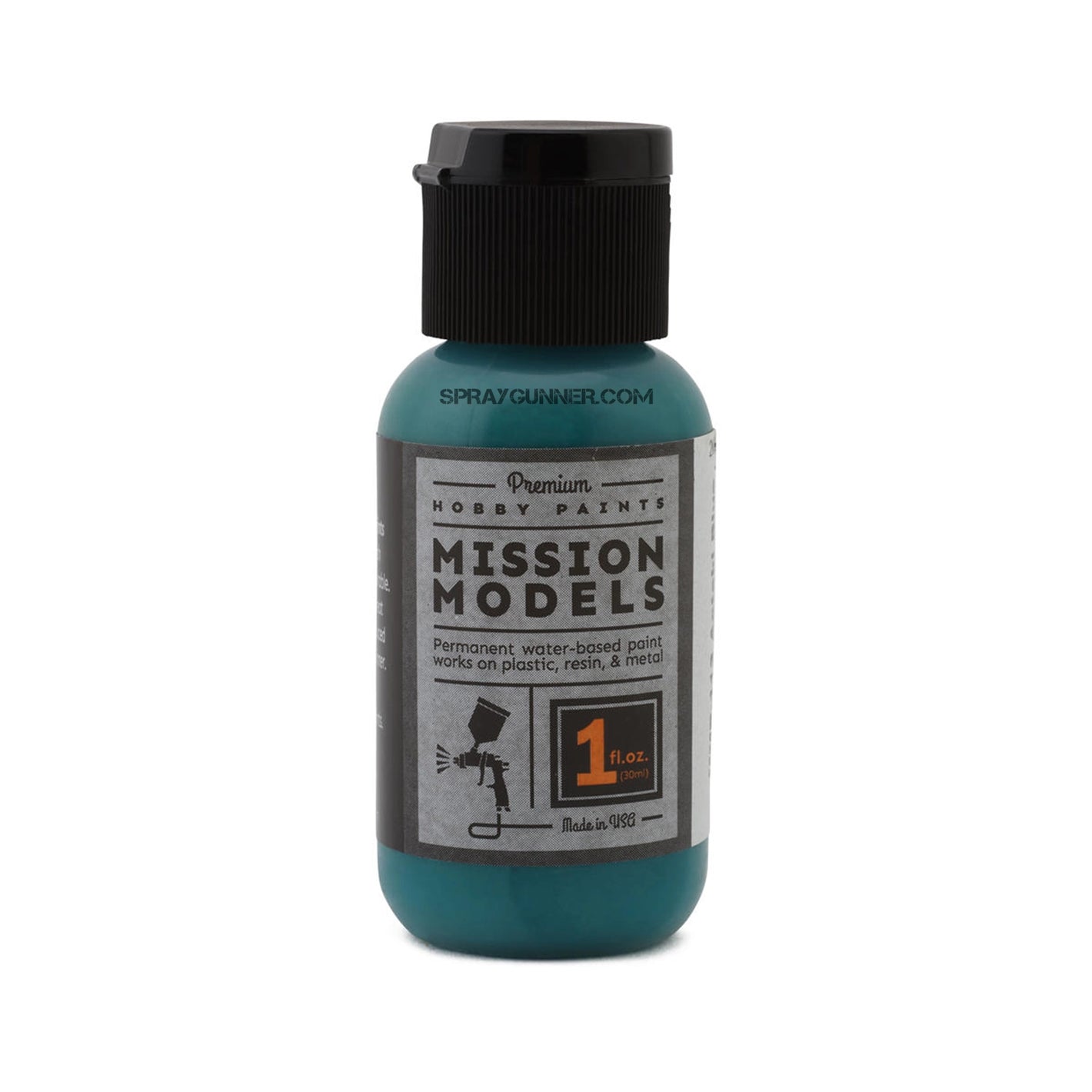 Mission Models Paints Farbe: MMP-113 Aotaki Blue Green Clear Coat (über verblasstem Aluminium)