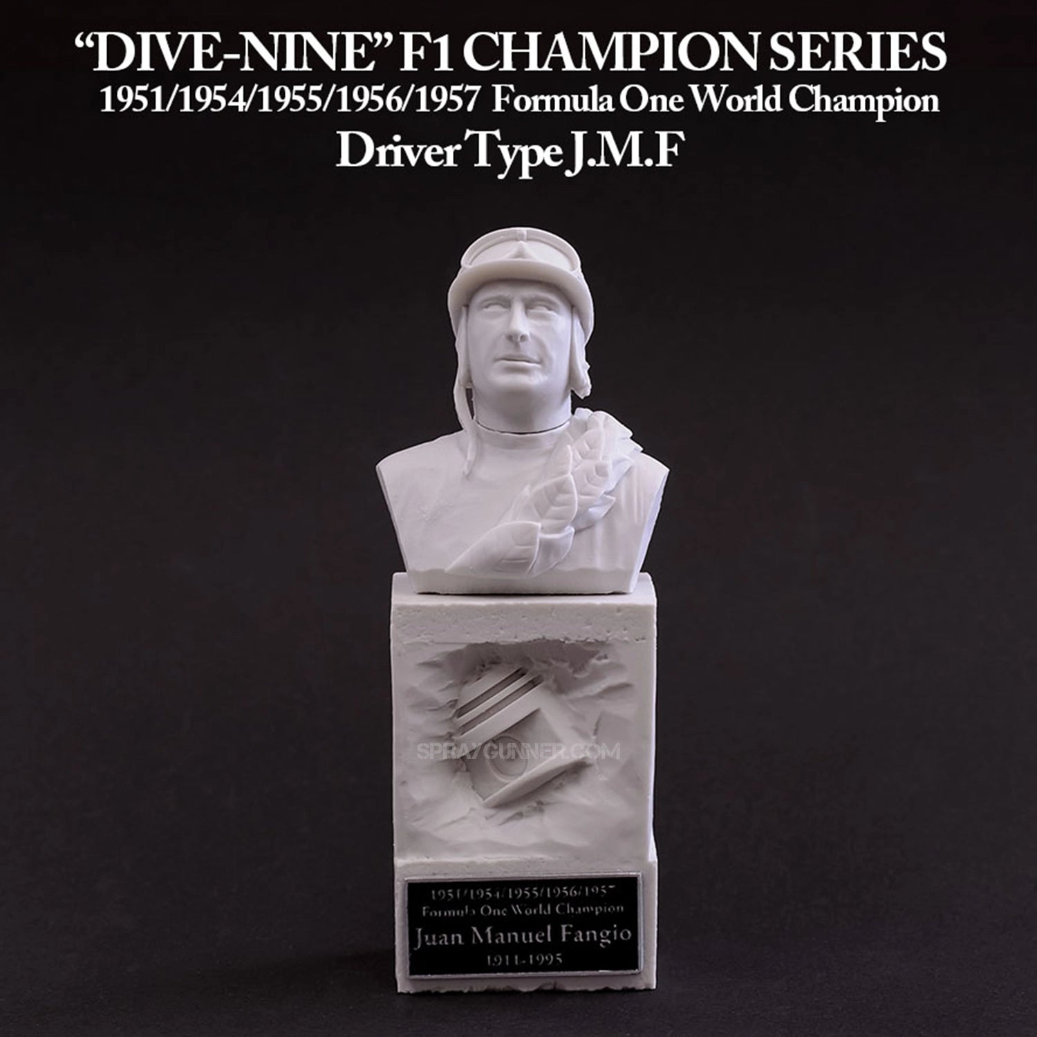 MODEL FACTORY HIRO: 1/12scale "DIVE NINE" Figure : F1 Champion Series [1950s] "Driver Type J.M.F " Model Factory Hiro at SprayGunner