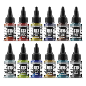 Monument Hobbies PRO Acryl 1-Step Set #2 – 12 Color Paint Set