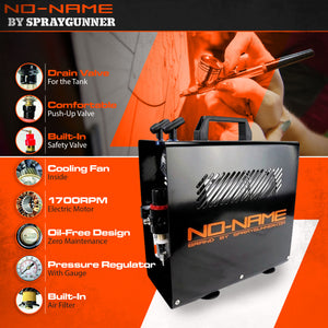 Master Blaster II Airbrush Compressor by NO-NAME Brand - SprayGunner