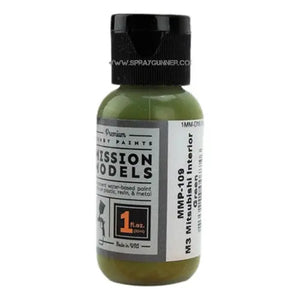 Mission Models Paints Color: MMP-109 M3 Mitsubishi Interior Green WWII Mission Models Paints
