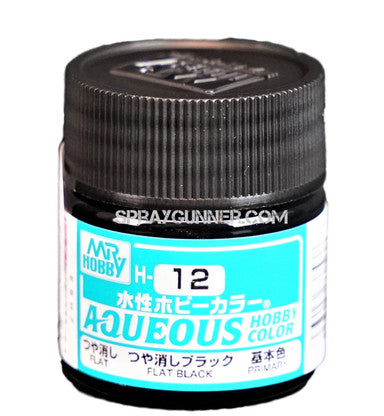 Mr. Hobby Aqueous H12 Negro Plano