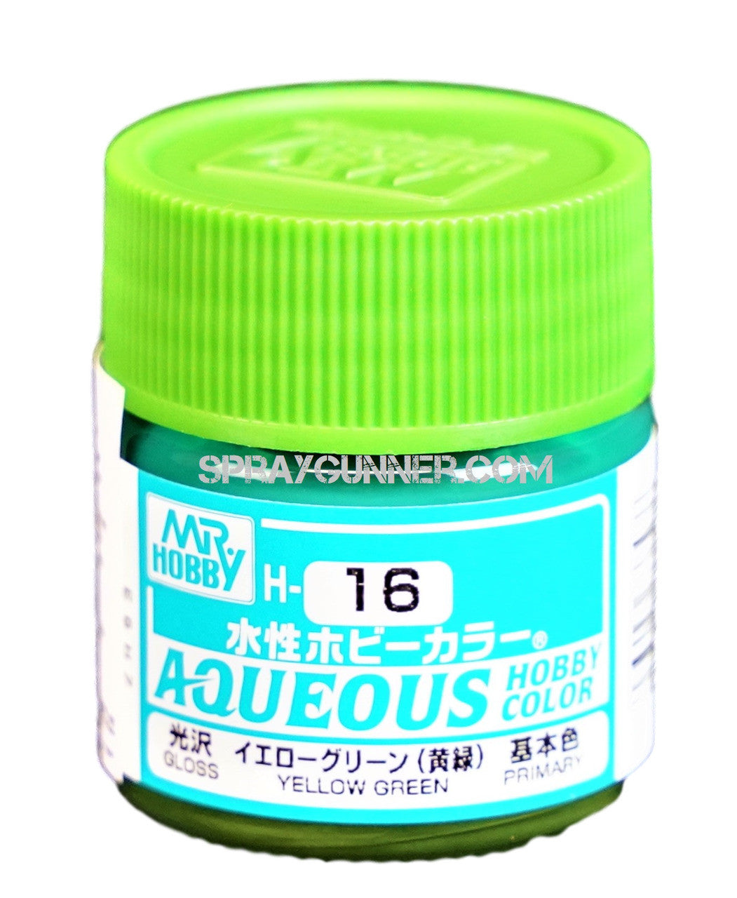 Mr. Hobby Aqueous H16 Gloss Yellow Green