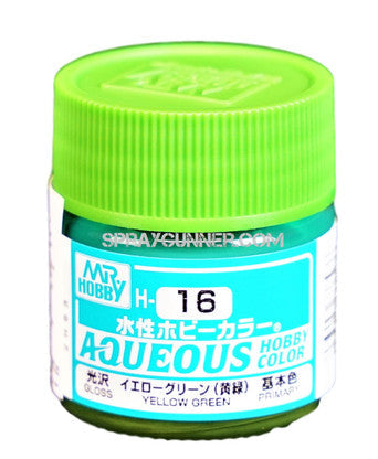 Mr. Hobby Aqueous H16 Gloss Yellow Green