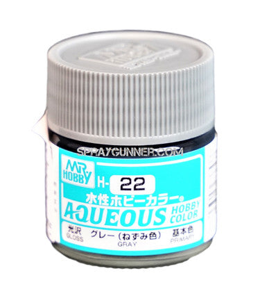 Mr. Hobby Aqueous H22 Gloss Gray