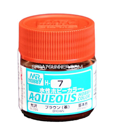 Mr. Hobby Aqueous H7 Marrón Brillo