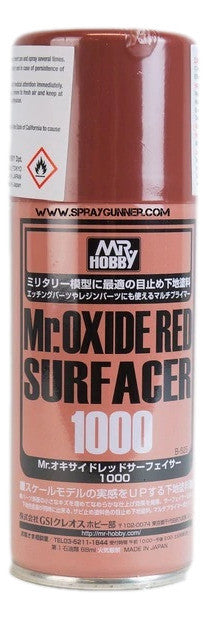 Mr. Oxide Red Surfacer 1000 Spray