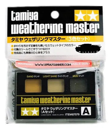 Tamiya Weathering Master: Set A (Sand/Light Sand/Mud) - SprayGunner