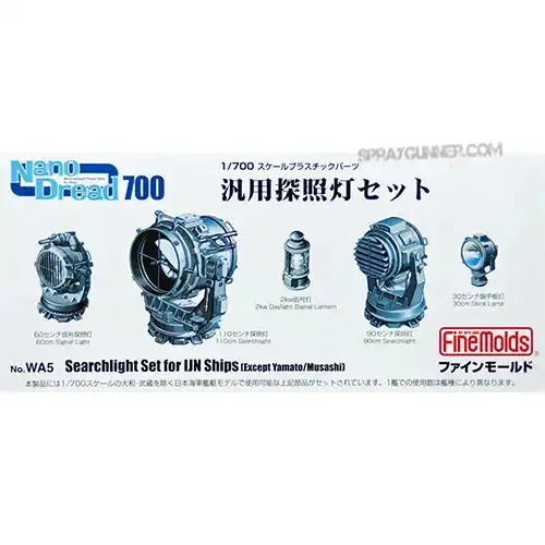 1/700 Searchlight Set for IJN Ships (except Yamato / Musashi) Nano Dread