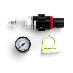 In-Line Low Pressure Air Regulator with Gauge and Moisture Trap Filter by NO-NAME Brand