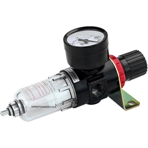 In-Line Low Pressure Air Regulator with Gauge and Moisture Trap Filter by NO-NAME Brand