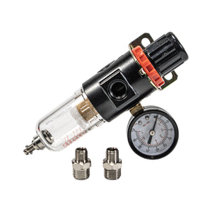 In-Line Low Pressure Air Regulator with Gauge and Moisture Trap Filter by NO-NAME Brand