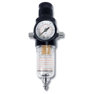 High-Pressure Air Regulator with Gauge and Moisture Trap Filter by NO-NAME Brand - SprayGunner