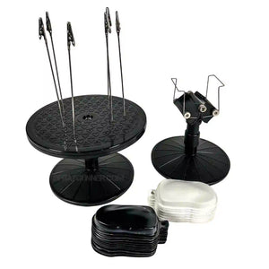 Painters Assistant Kit with turntable, clamps, and speedshapes for airbrushing miniatures and models. Ideal airbrush accessory for precision painting.
