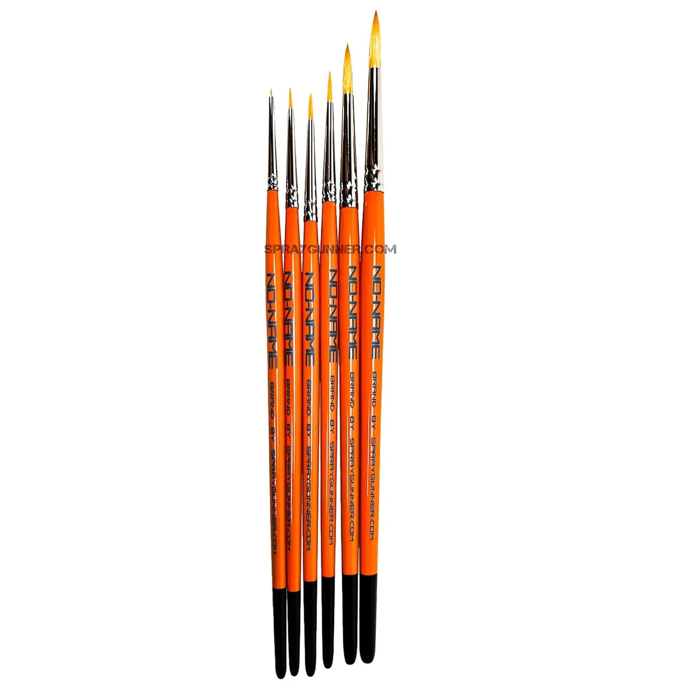 NO-NAME Brand Synthetic Round Brush Set for Figure Painting and Hobby (Set of 6)